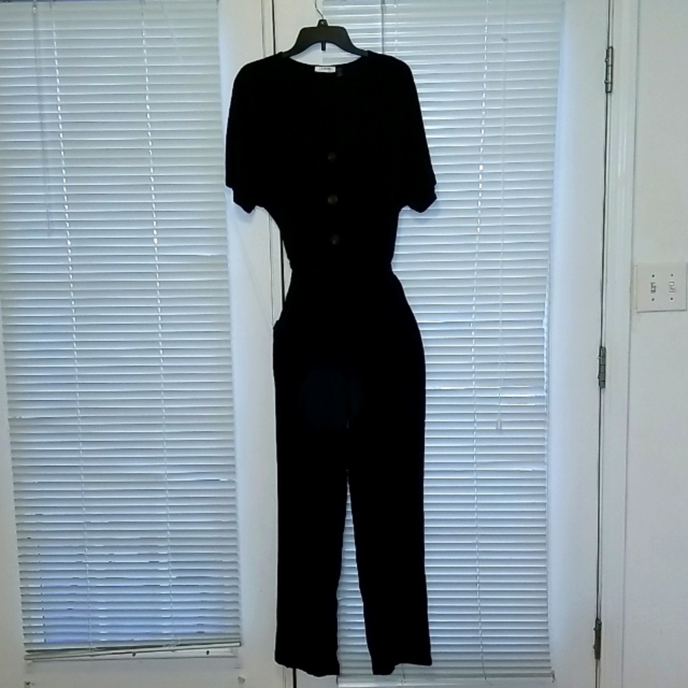 Black, lightweight jumpsuit NWOT